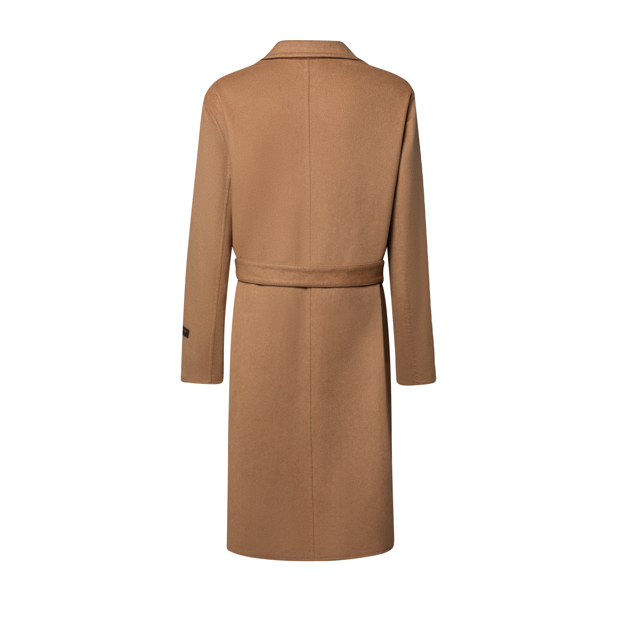 Sobretudo Dupla Face em Cashmere e Vicunha com Detalhes em Couro